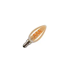 Lampe en forme de bougie LED C35 GOLD C35 clair E14 2W 80lm 2200K 325° CRI 80-89