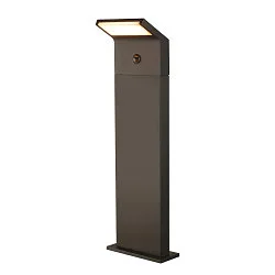Lampadaire d’extérieur ORDI II POLE 70 angulaire, avec capteur IP54, noir 