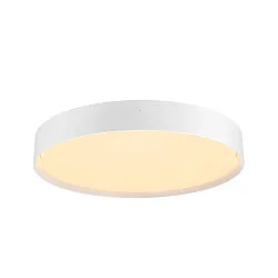 Luminaire de plafond DECONA 42 CL rond, avec capteur, adapté aux postes de travail avec écran IP44, blanche, laqué 