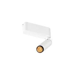 Luminaire de plafond GRIP!S SINGLE adapté aux postes de travail avec écran IP20, noir, blanche, laqué gradable