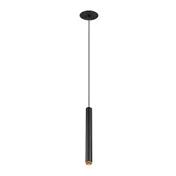 Luminaire à suspension GRIP!S adapté aux postes de travail avec écran IP20, or, noir gradable