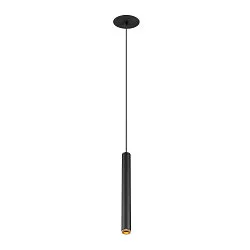 Luminaire à suspension GRIP!S adapté aux postes de travail avec écran IP20, or, noir gradable