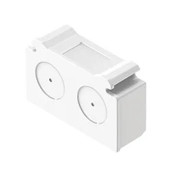 Système d'éclairage en continu embout d'extrémité EASYLIGHT WH mécanique, universal, blanche