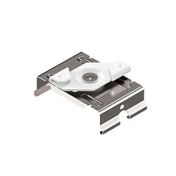 Système d'éclairage en continu fixation EASYLIGHT BUTTERFLY STM (SURFACE TRACK MOUNT) mécanique, acier inoxydable