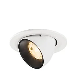 recessed spotlight NUMINOS® GIMBLE S swivelling, suitable for VDU workstation IP20, white dimmable