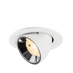 Projecteur encastré NUMINOS® GIMBLE S pivotant, adapté aux postes de travail avec écran IP20, blanche gradable