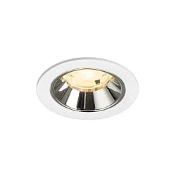 ceiling recessed luminaire NUMINOS® S suitable for VDU workstation IP20, chrome, white dimmable
