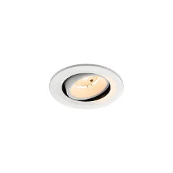 ceiling recessed luminaire NUMINOS® MOVE S round, suitable for VDU workstation IP20, white, lacquered dimmable