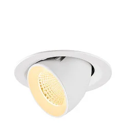 Plafonnier encastré NUMINOS® GIMBLE M adapté aux postes de travail avec écran IP20, blanche, laqué gradable