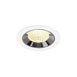 ceiling recessed luminaire NUMINOS® M suitable for VDU workstation IP20, chrome, white dimmable