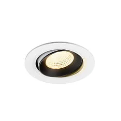 ceiling recessed luminaire NUMINOS® MOVE L swivelling, suitable for VDU workstation IP20, black, white dimmable