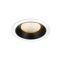 Plafonnier encastré NUMINOS® XL adapté aux postes de travail avec écran IP20, noir, blanche gradable