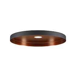 Abat-jour LALU® PLATE 33, bronze, noir