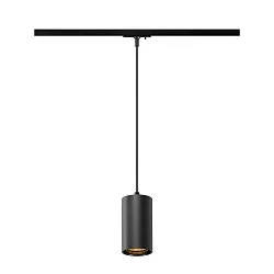 Luminaire à suspension monophasé ASTO TUBE avec douille GU10 IP20, noir