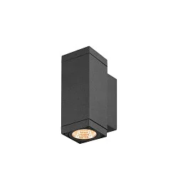 outdoor wall luminaire THEO PRO S SINGLE small, square, DALI controllable, sea-air resistant IP65, anthracite