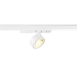 3-phase spot KALU 2.0 PHASE cylindrical, UGR < 19, cardanic swivelling IP20, white dimmable