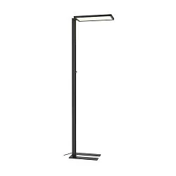 Lampadaire WORKLIGHT EASY FL avec interrupteur, adapté aux postes de travail avec écran, noir gradable
