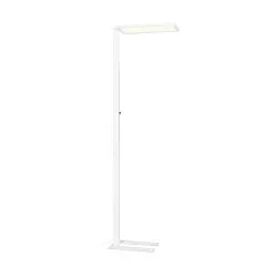 Lampadaire WORKLIGHT EASY FL avec interrupteur, adapté aux postes de travail avec écran, blanche gradable