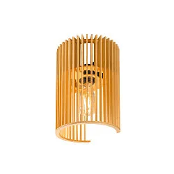 Luminaire mural WUD WL cylindrique E27 IP20, couleur naturelle, laqué gradable