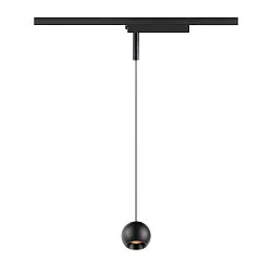 Luminaire à suspension monophasé LIGHT EYE® 2.0 Bas, commutable, en forme de boule IP20, noir mat 
