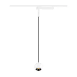 1-phase pendant luminaire LIGHT EYE® 2.0 down, switchable, ball shaped IP20, white matt 