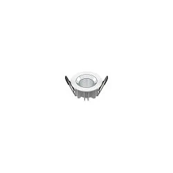Plafonnier encastré DOWNLIGHT P 84 ON-OFF rigide, résistant aux chocs, multipower, câblé en continu IP54, blanche 