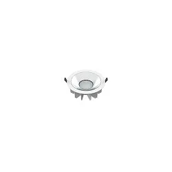 Plafonnier encastré DOWNLIGHT P 230 ON-OFF rigide, résistant aux chocs, multipower, câblé en continu IP54, blanche 