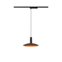 Luminaire à suspension monophasé LALU® SET ELYPSE 22 avec abat-jour, CCT Switch, lot de 1 IP20, noir gradable