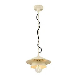 Luminaire à suspension SEJERO E27 IP65, beige gradable