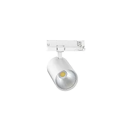 Projecteur triphasé TRACKSPOT P pivotant, adapté aux postes de travail avec écran IP20, blanche 