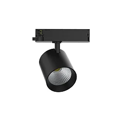 Projecteur triphasé TRACKSPOT V pivotant, adapté aux postes de travail avec écran IP20, noir gradable