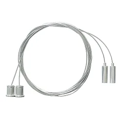 ceiling suspension TUBULAR P 2 pcs., silver