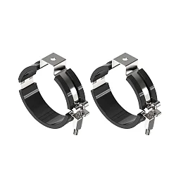 mounting accessories TUBULAR P 2 pcs., black, silver