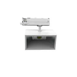 Projecteur triphasé TRACKSPOT P pivotant IP20, blanche 