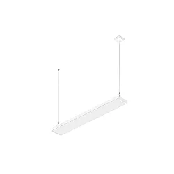 Luminaire à suspension WORKLIGHT P LINE 120 adapté aux postes de travail avec écran IP20, blanche gradable