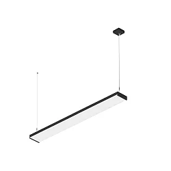 Luminaire à suspension WORKLIGHT P LINE 150 adapté aux postes de travail avec écran IP20, noir gradable