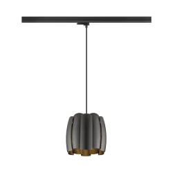 Luminaire suspendu triphasé HAVEN 25 avec douille E27 IP20, or