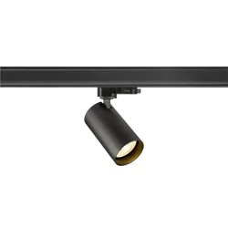 Projecteur triphasé ENOLA 2.0 M 3PH SINGLE QPAR51 à 1 flamme, avec adaptateur, avec douille GU10 IP20, noir