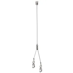 Suspension au plafond BATTEN INDUSTRY C+P, argent
