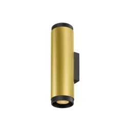 Luminaire mural GRIP! L WL UP/DOWN haut / bas, à 2 flammes, direct / indirect GU10 IP20, or, noir