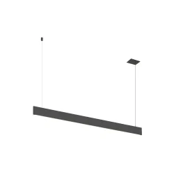 Luminaire à suspension LINIUS 150 PD DALI RECESSED version pour montage encastré, contrôlable par DALI IP20, laiton gradable