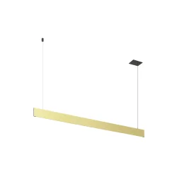 Luminaire à suspension LINIUS 150 PD DALI RECESSED version pour montage encastré, contrôlable par DALI IP20, laiton gradable