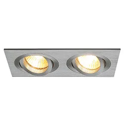 Lumière encastrée NEW TRIA II GU10 GU10, aluminium brossé