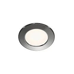 Lumière encastrée DL 126 LED rond IP20, chrome  2,8W 170lm 3000K 90° 90° CRI 80