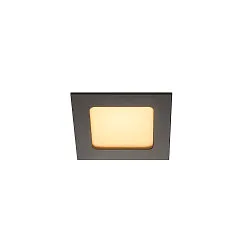 LED Recessed luminaire FRAME BASIC LED SET Downlight, 9,4W, SMD LED, 3000K, 90°, incl. Driver, Clip springs, black