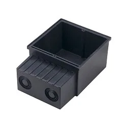 Boîtier intégré FLAT FRAME, noir 