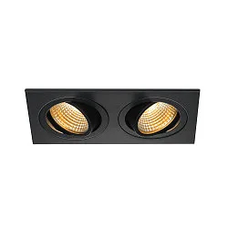 Plafonnier encastré NEW TRIA 2 DL SQUARE SET angulaire, blanche