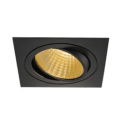 Plafonnier encastré NEW TRIA DL SET angulaire, noir  gradable