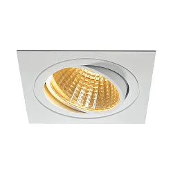 Plafonnier encastré NEW TRIA DL SET angulaire, blanche gradable