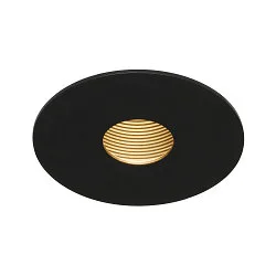 Lumière encastrée H-LIGHT 1 rond, inclinable, avec couverture IP20, noir mat gradable 11W 265lm 2700K 20° 20° CRI 80